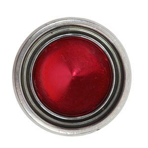 Vintage Car Aluminum Wheel Center Cap Possibly GM 1980s General Motors Red